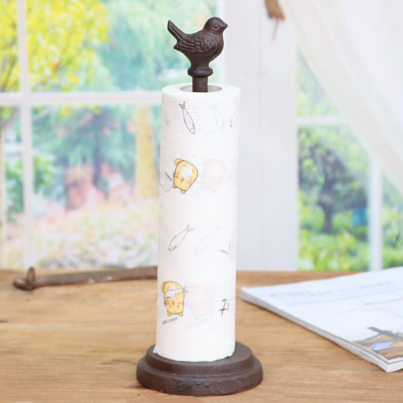 Title 7, Cast Iron Gardening Owl Kitchen Tissue Holder