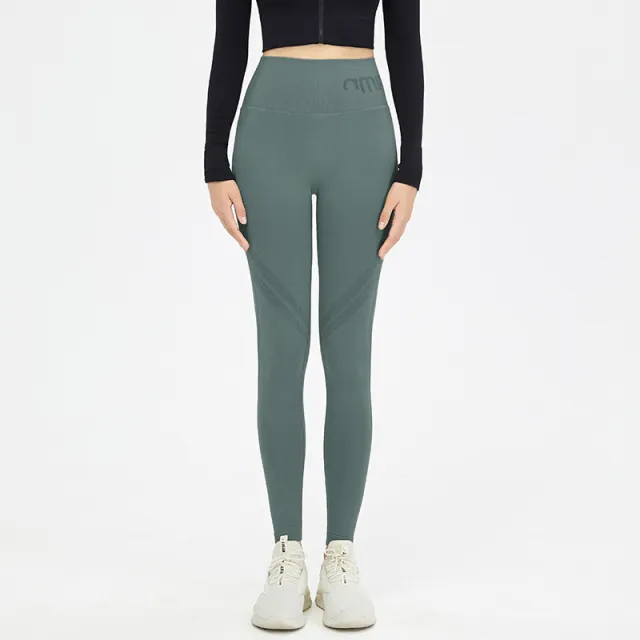 Women's Hip lifting Fitness Running Seamless Sports Trousers Cyan - Shop at LoveMi