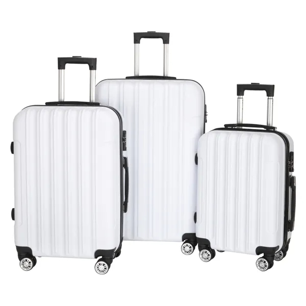 3-in-1 Multifunctional Large Capacity Traveling Storage Suitcase White - Image 1