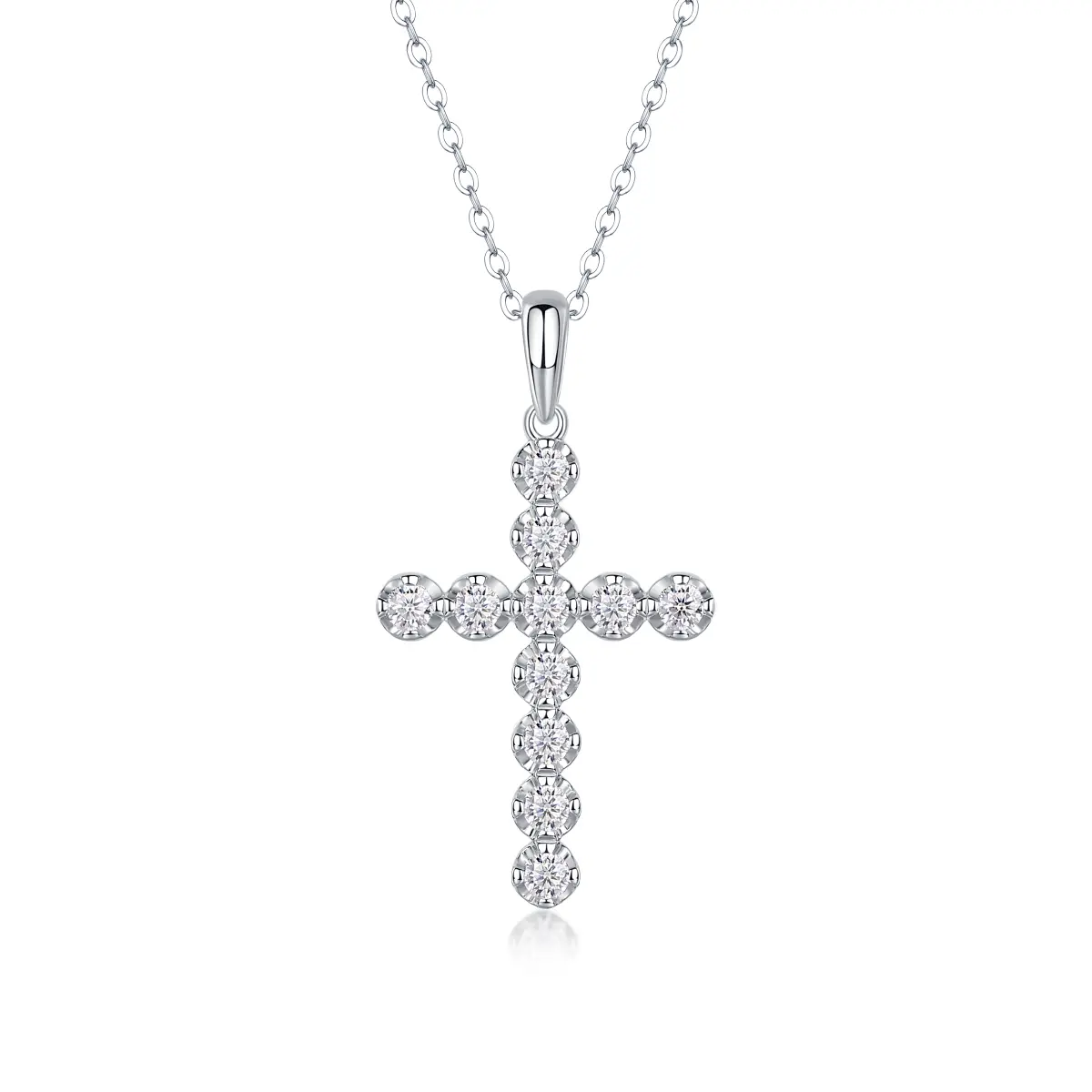 1Entrusted - A Fashionable And Luxurious Diamond Jewelry Pendant Set With Moissanite S925 Sterling Silver Prohibit Tk Sales