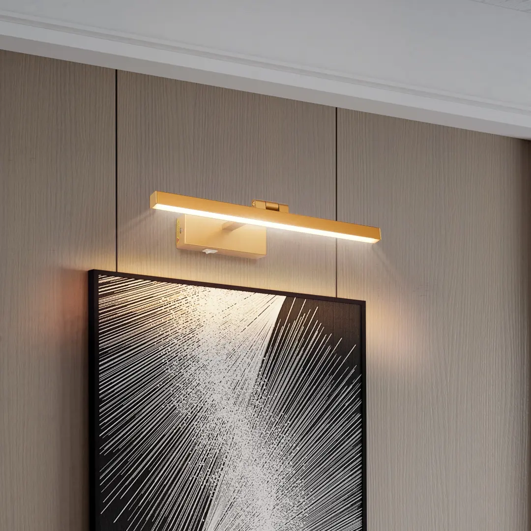 16inch Gold Bathroom Light Fixtures Over Mirror