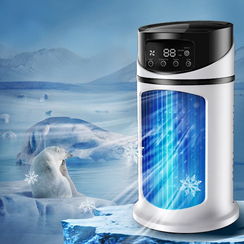 Portable Air Cooler Fan Evaporative Cooling Air Conditioner Humidifier LED USB
