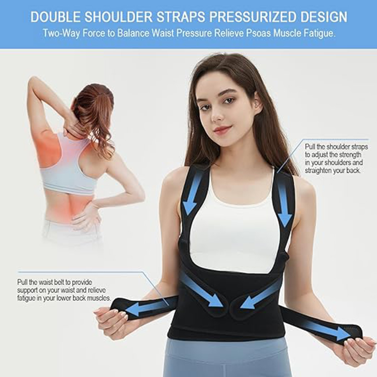 Slimming Waist Trainer Vest Body Shaper. SHAPERKY Posture Corrector for Women. Back Brace Posture Corrector. Posture Corrector for Women and Men, Adjustable Upper Back Brace for Posture Hunchback. Five posture corrector products. Product Description: SHAP