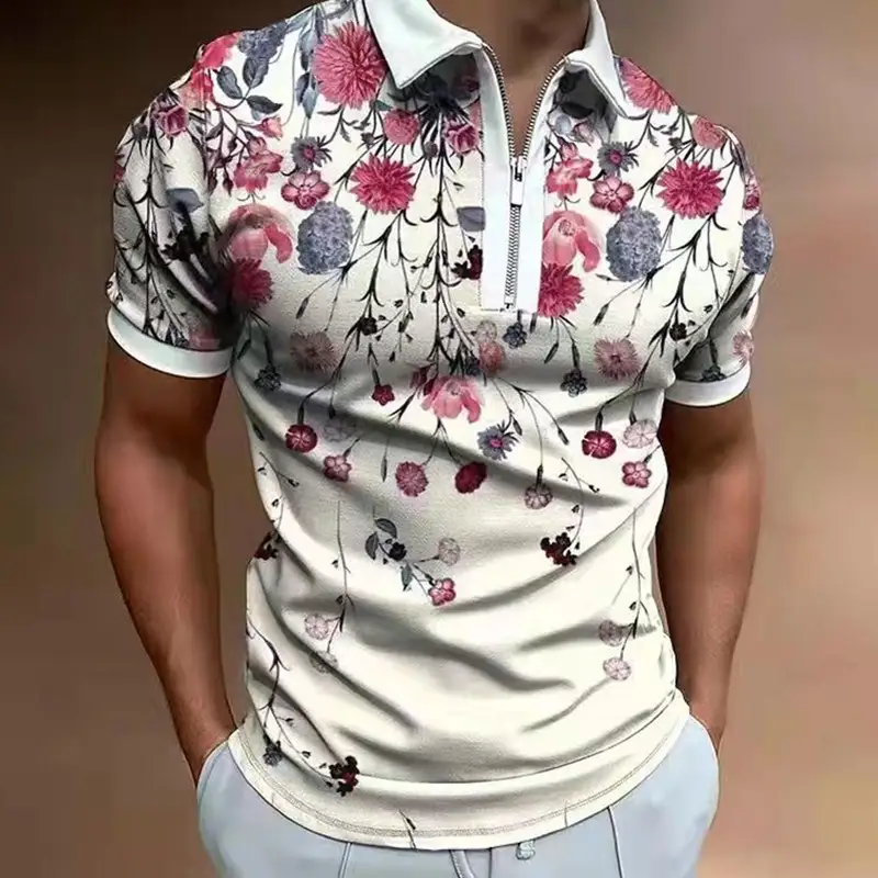Casual Men's Loose Printed Short Sleeve T-Shirt