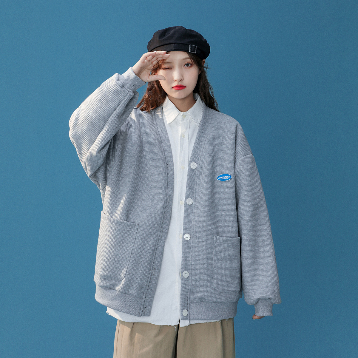 Student Korean Style Niche Design Sense College Style Cardigan Jacket Women