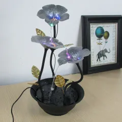 Modern Simple Nordic Style Household Living Room Iron Fountain - Silver - View 1