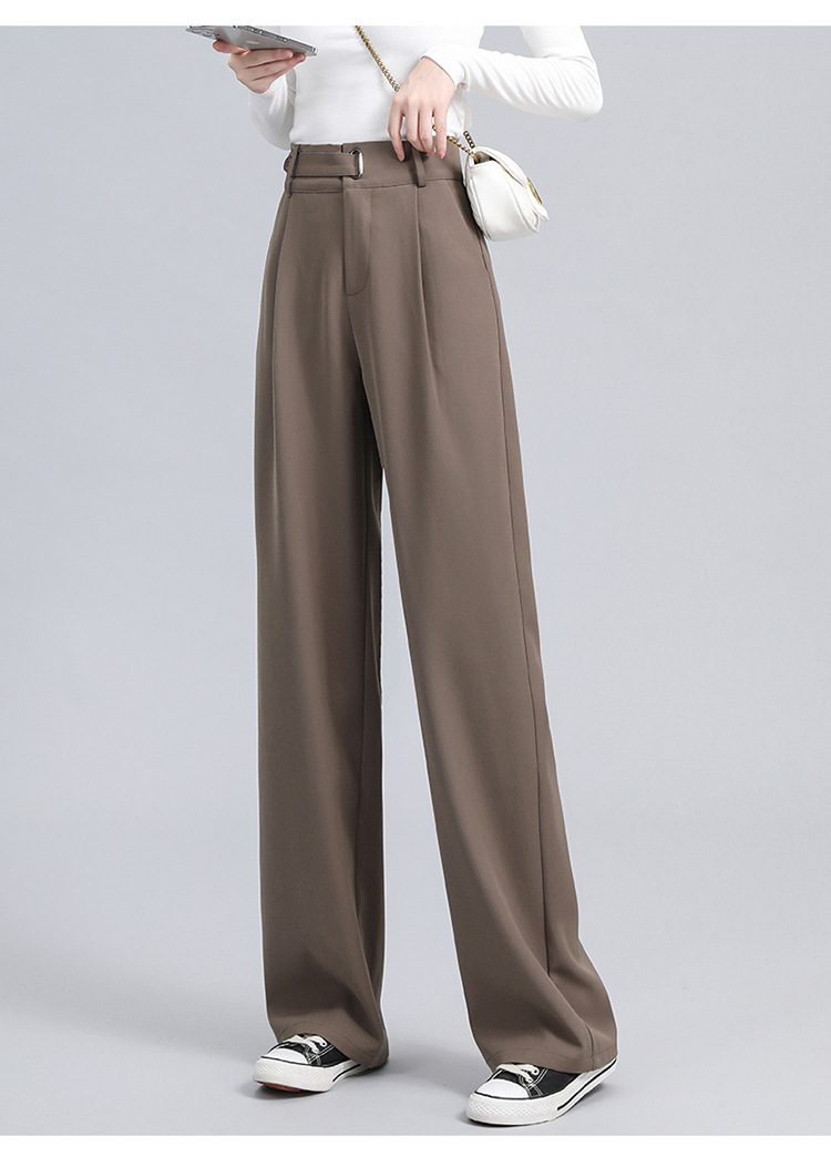 Title 8, Ladies Loose Straight Mopping Suit Long Pants