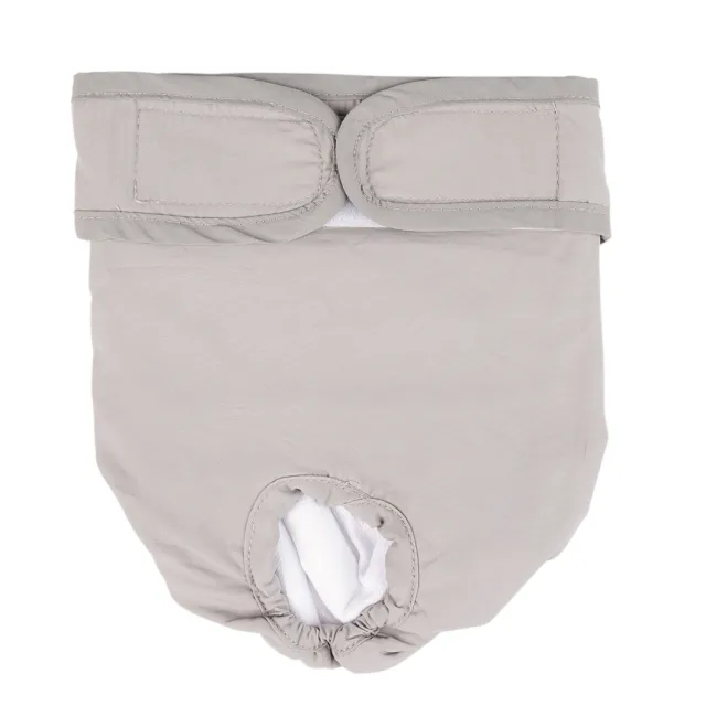 Pet Physiological Pants Dog Waterproof Menstrual Pants Velcro Light Grey - Shop at LoveMi
