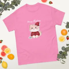 European And American Cat Digital Printing Casual Round Neck Short Sleeves T-shirt - Pink - View 1