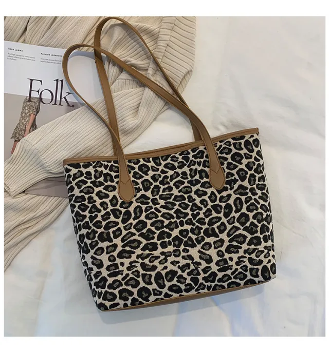 Versatile Tote Bag Niche Design Large Capacity Brown - Shop at LoveMi