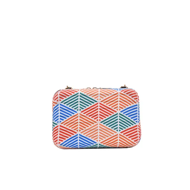 New Leopard Print Horse Print Hit Color One shoulder Messenger Small Square Bag Pink - Shop at LoveMi