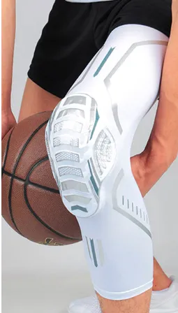 Sports Crashproof Knee Pad Elbow Brace Compression Arm Leg White - Shop at LoveMi