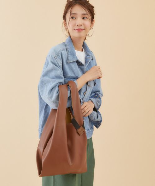 PU Leather Shopping Portable Shoulder Bag