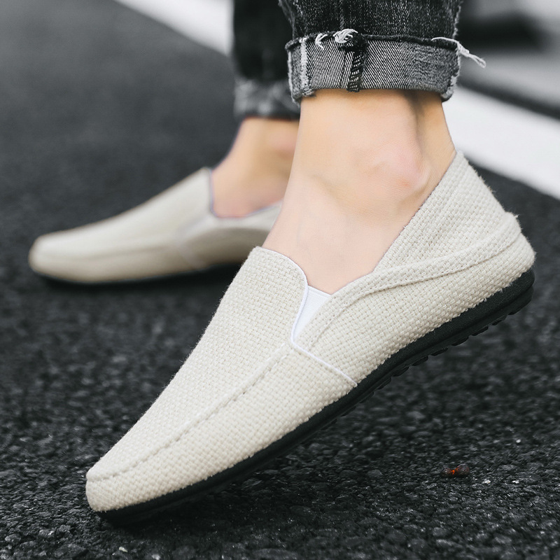 Summer New Men's Lazy Casual Breathable Linen Canvas Shoes