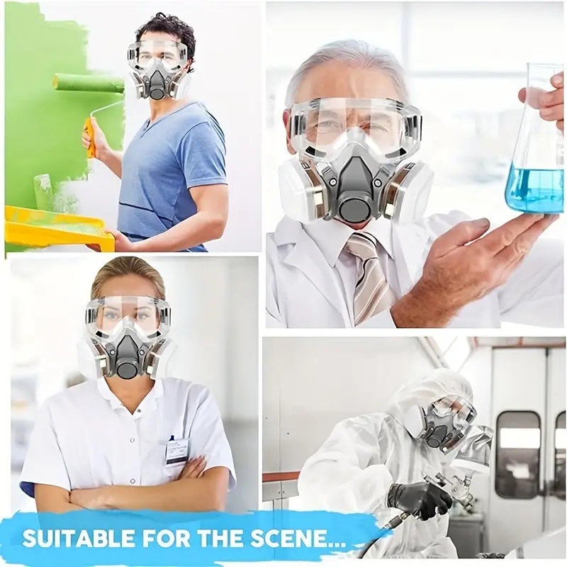 Title 5, 6200 Gas Mask Gas Proof Half Face Mask Series C...