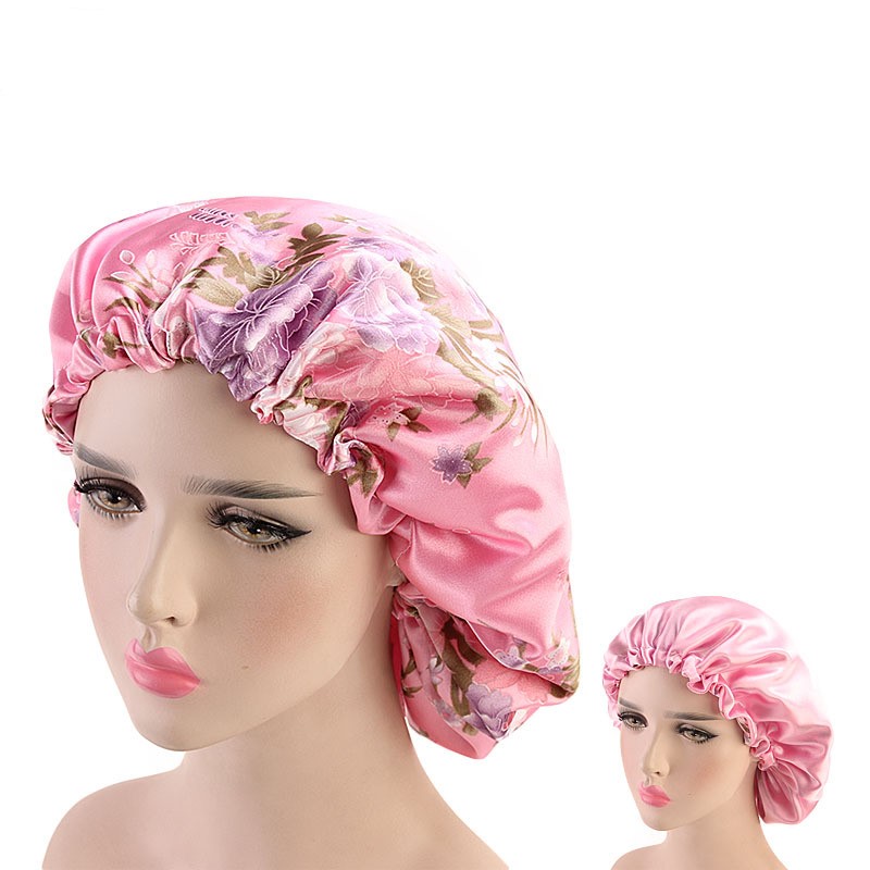 Title 8, Satin double lace nightcap chemotherapy cap