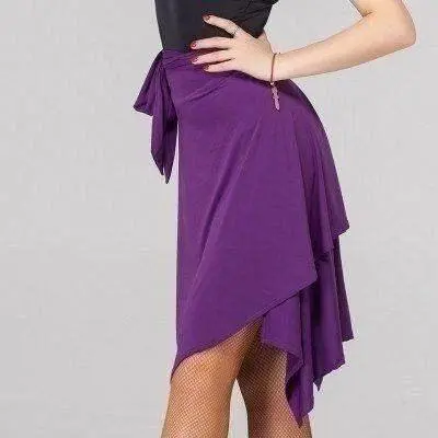 Latin Dance Skirt Latin Dance Costume One Piece Fringed Skirt - 9Style-S No Free Gifts