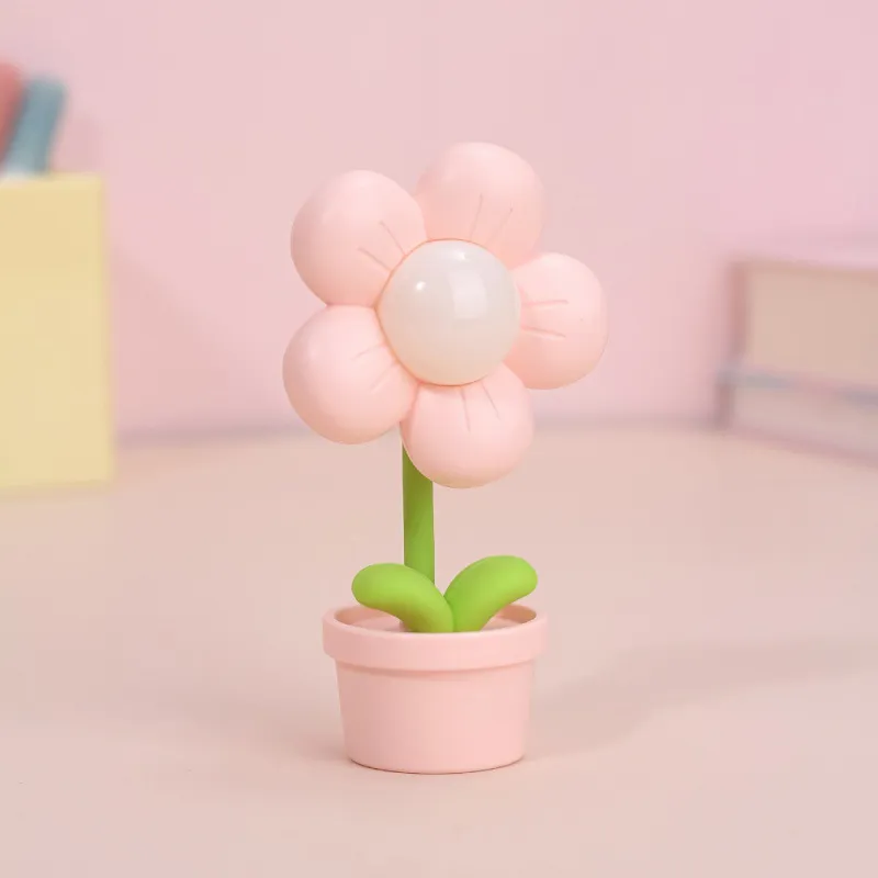 Mini Flower Small Night Lamp Cute Atmosphere Bedside Creative Home Decor Bedroom Ambient Lights – image 2