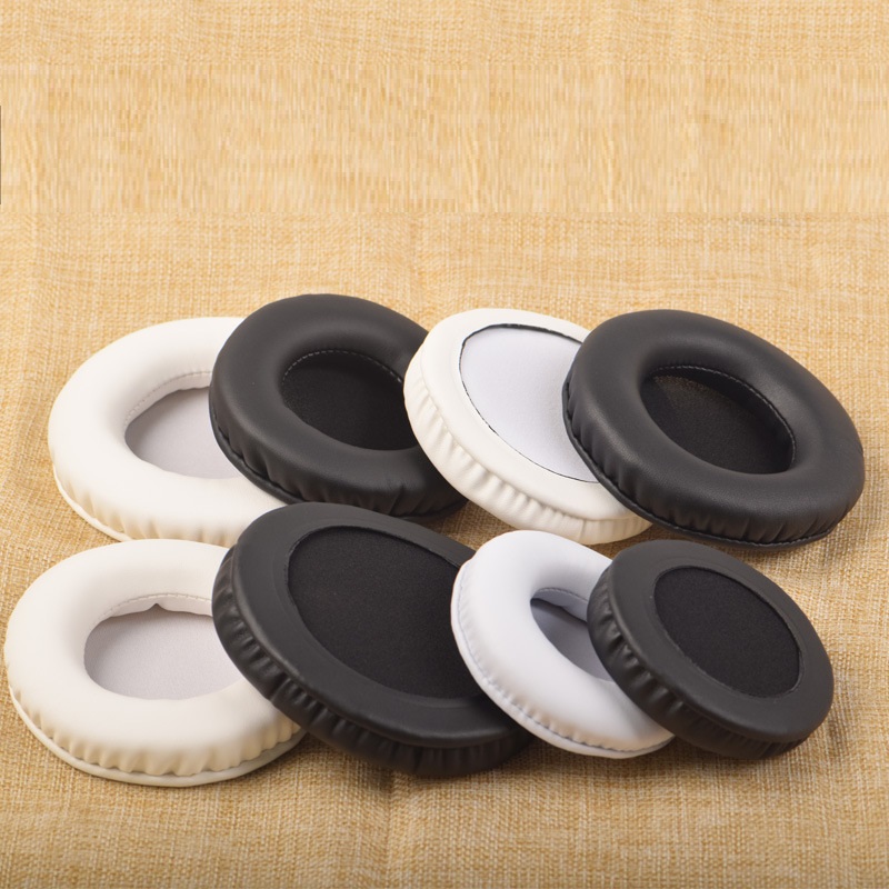 Round Earphone 45-110mm Sponge Sleeve Leather Earmuffs - Image 5