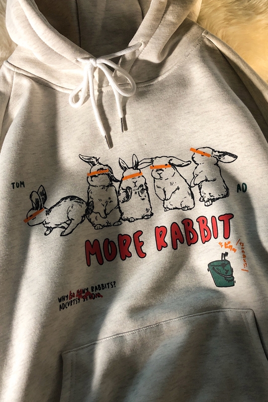 بلوزة يابانية ريترو سميكة بغطاء رأس للطلاب