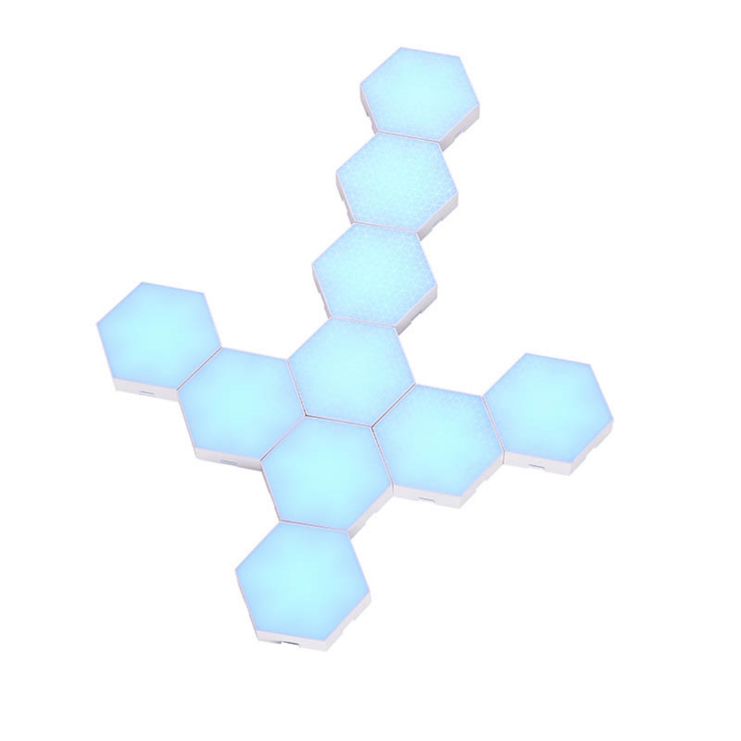 Hexagon Lights  10 Pack  LED Wall Panels, RGB Gaming Lights With APP, Smart... 5