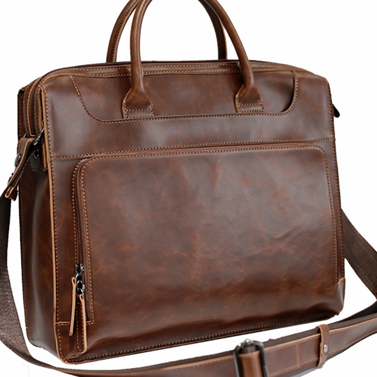 Genuine Leather New Men's Handbag Coffee - Shop at LoveMi