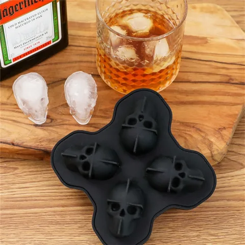 Creative 3D Skull Mold Ice Cube Tray Silicone Soap
