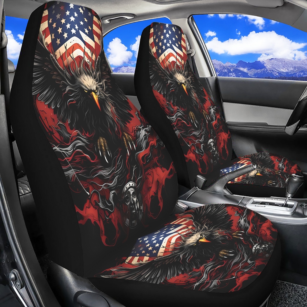 Eagle Pattern Car Seat Covers