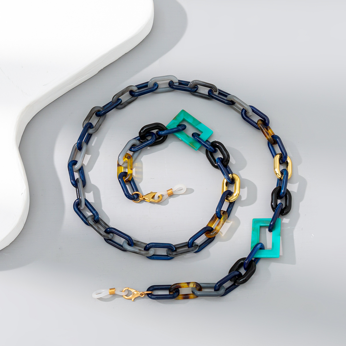 Colorful Mixed Acrylic Neckband And Eyeglass Chain
