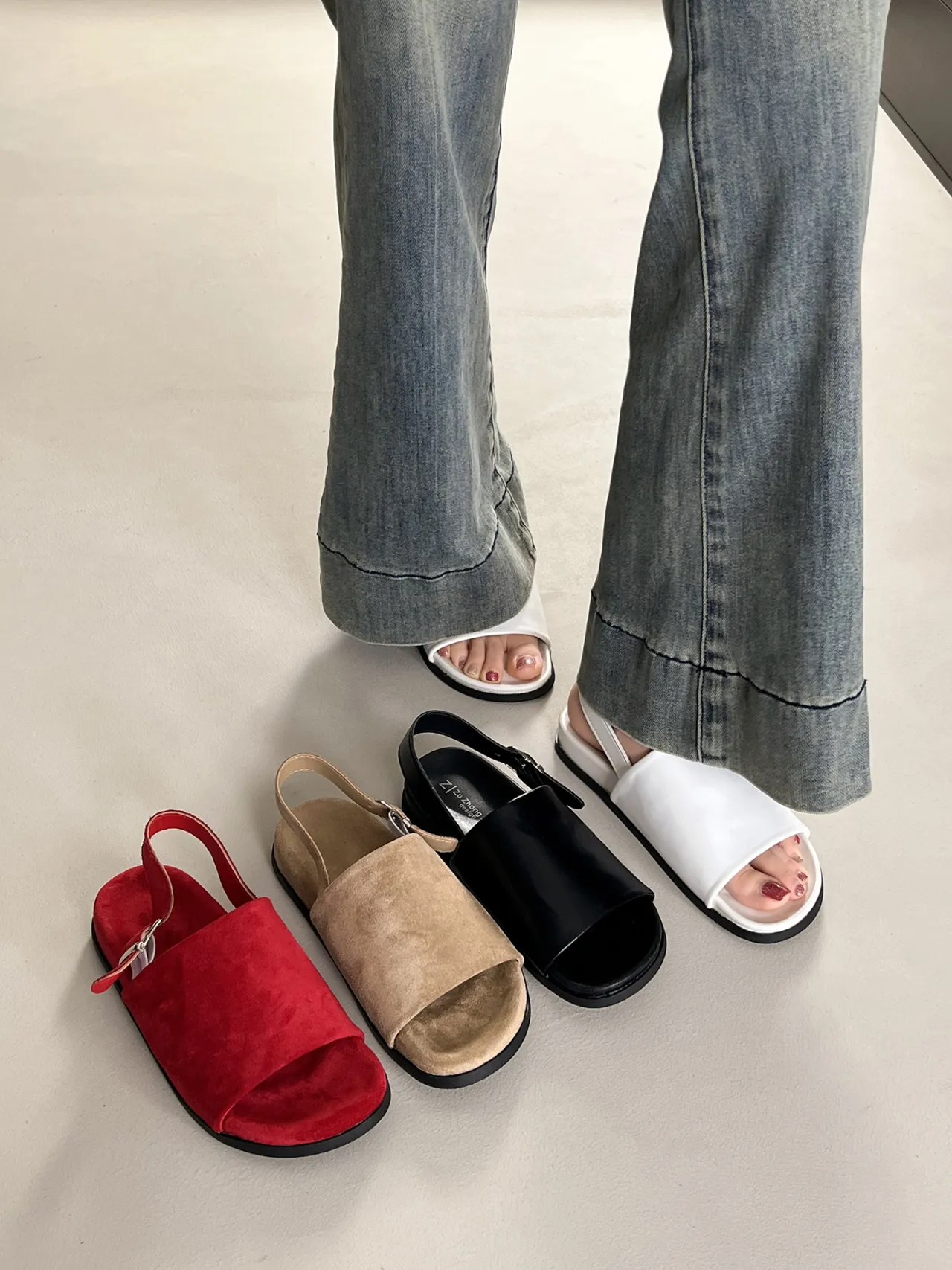 Fashion Niche Summer Minimalist Suede Women Casual