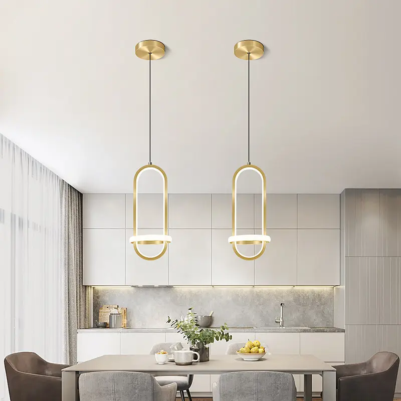 Modern Simple Led Bedroom Bedside Chandelier Nordic