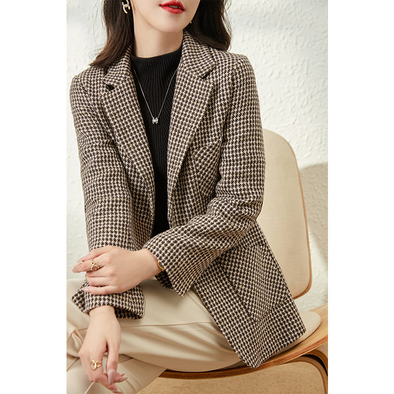 Wool Small Suit Jacket Ladies Winter Women's Short