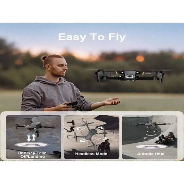 4DRC V4 Foldable Mini Drone With Camera - 1080P HD Drone ,3 Batteries,Drones For Adults Kids,Logistics Is Randomly Sent By UPS USPS.
