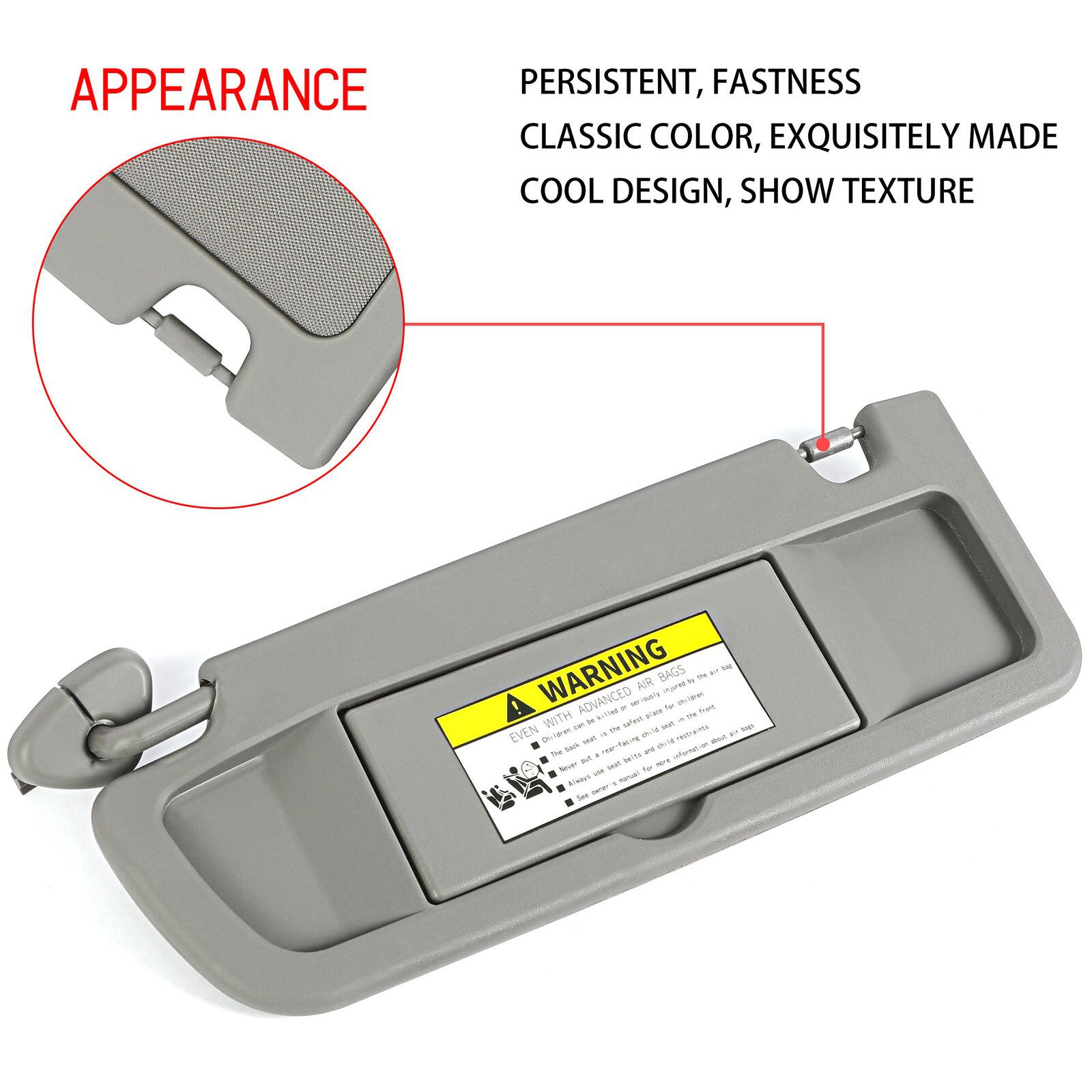 Left Driver Side Dark Gray Sun Visor For 2006-2011 Civic 2006-2011 H Onda Civic — foto 7