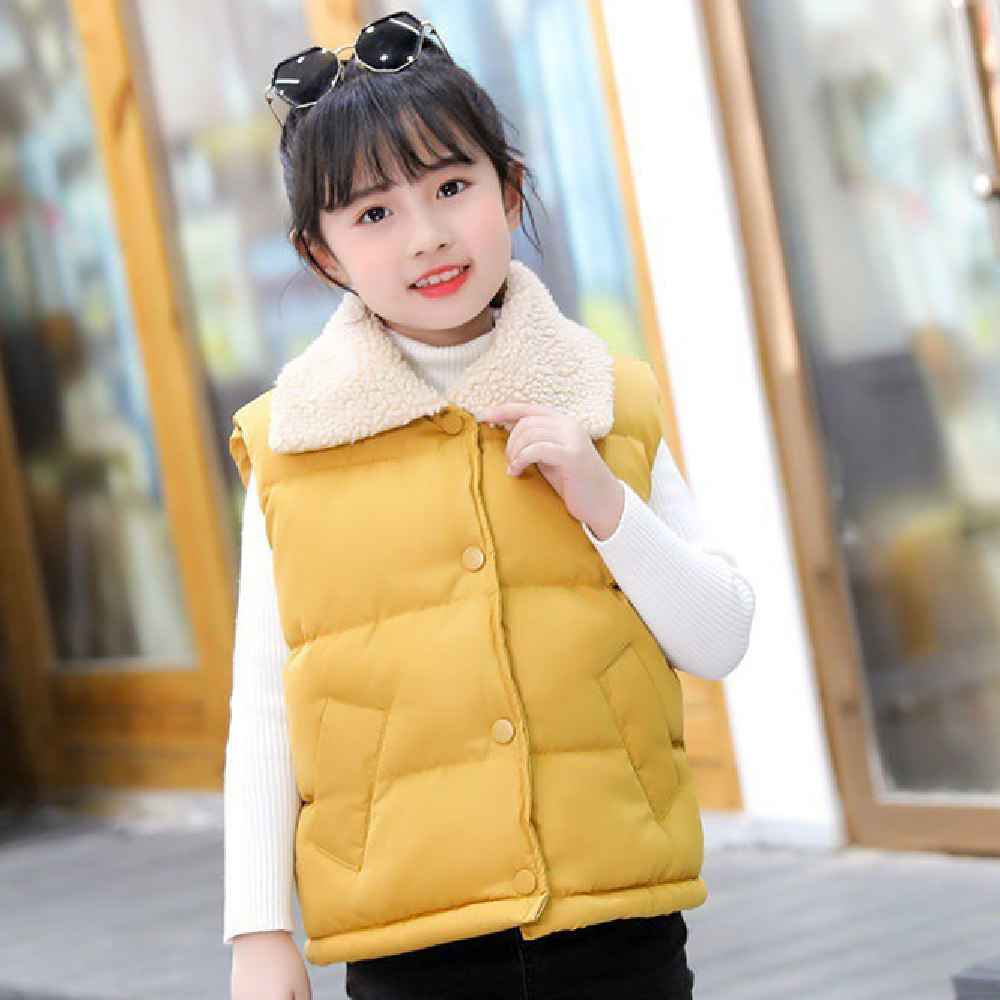 New Thickened Girls' Cotton Waistcoat