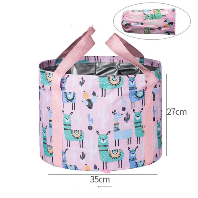 Large Travel Foot Soak Bag With Foldable Basin Pink - Shop at LoveMi