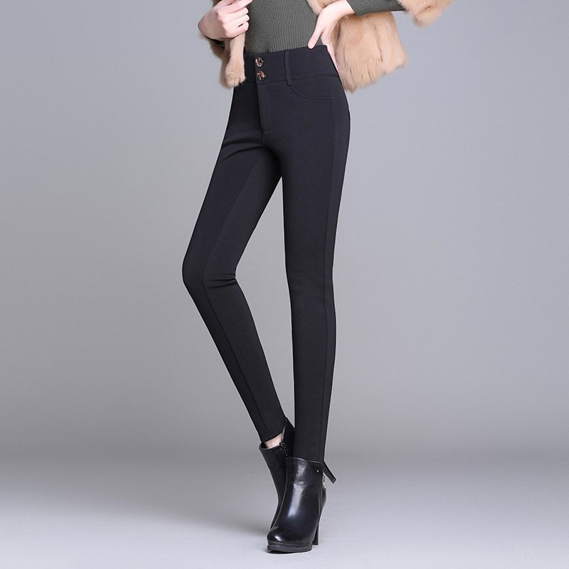 Fall Thin Autumn And Winter Plus Velvet Thick Trousers
