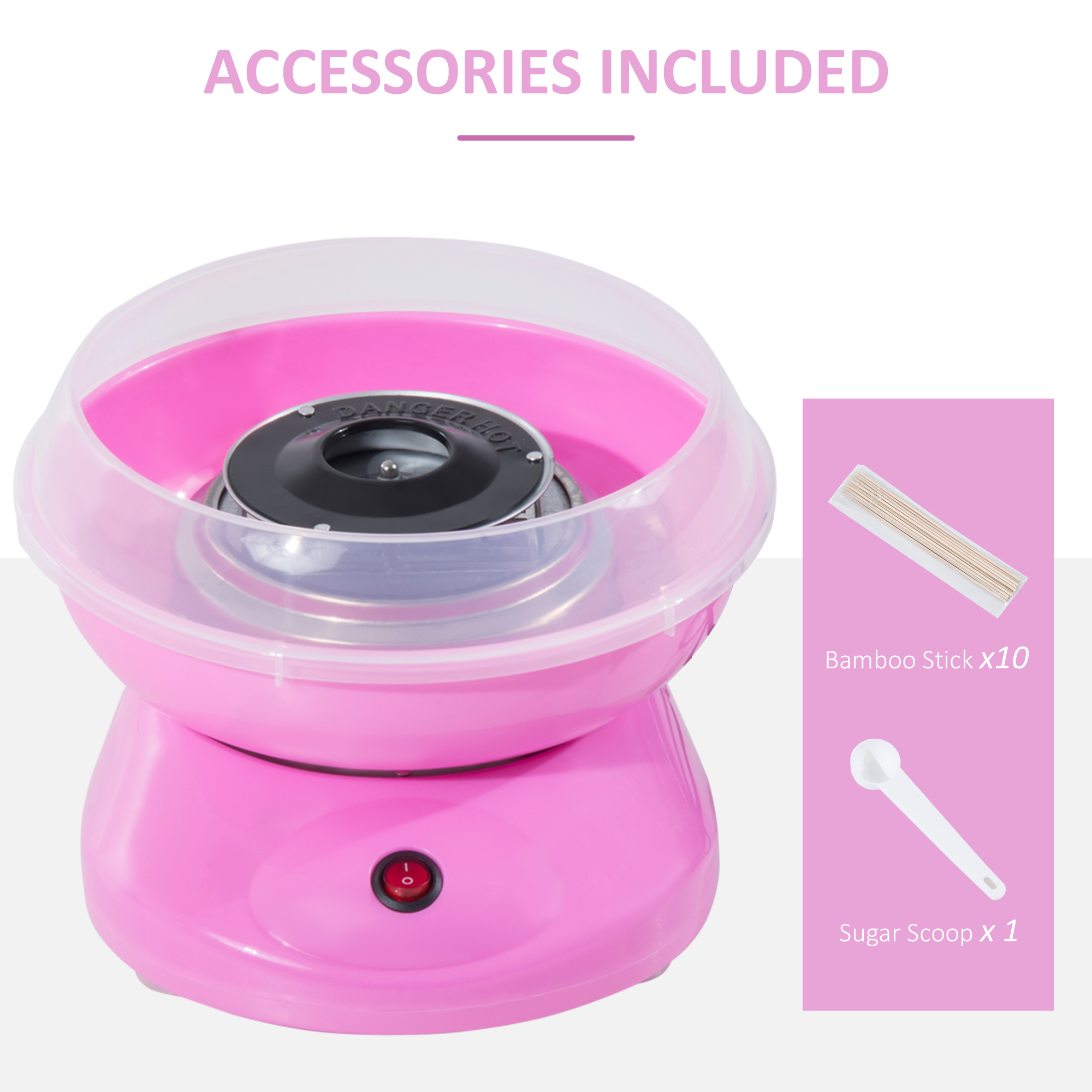 Cotton candy machine electric cotton candy maker 450w p ink