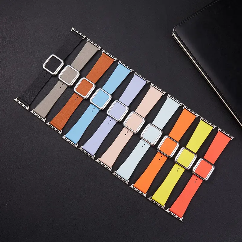 Modern Leather Strap with Magnetic Buckle