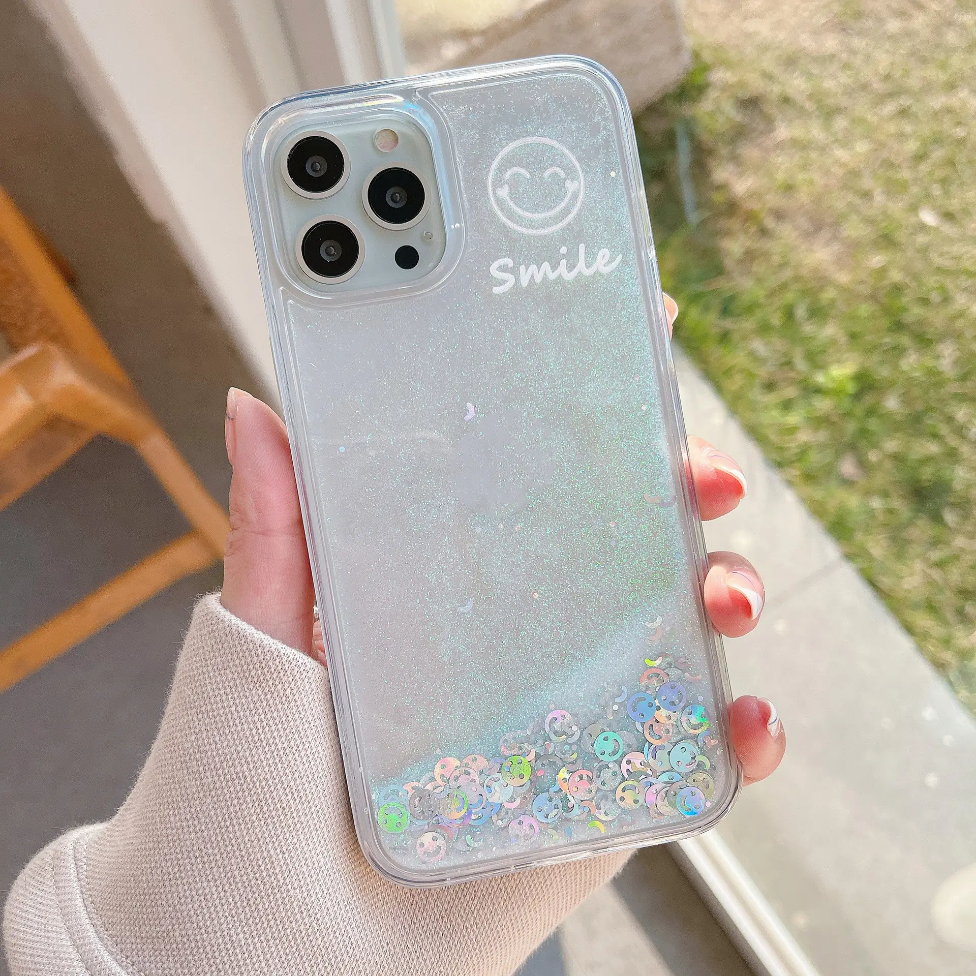 Ins Fan Phone Case Quicksand Protective Cover