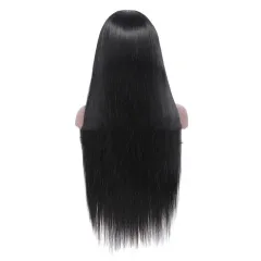 Human Hair Straightening Mechanism Headband Head Cover - Black - View 1