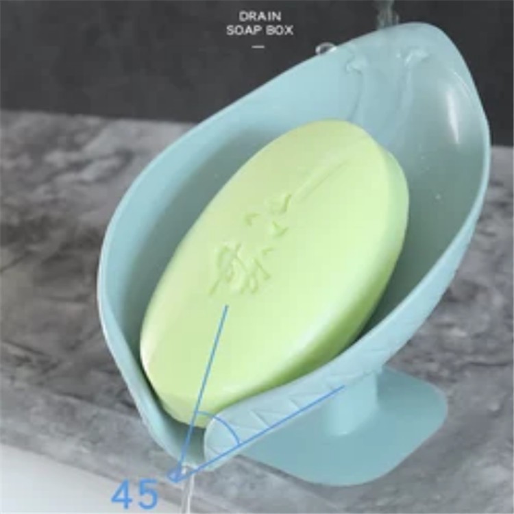 Perforation-free Lotus Leaf Suction Cup Creative Toilet Soap Shelf