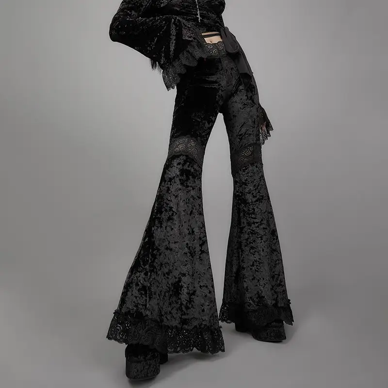 Flared Pants Women's High Black All-match Mopping Casual Trousers Trend