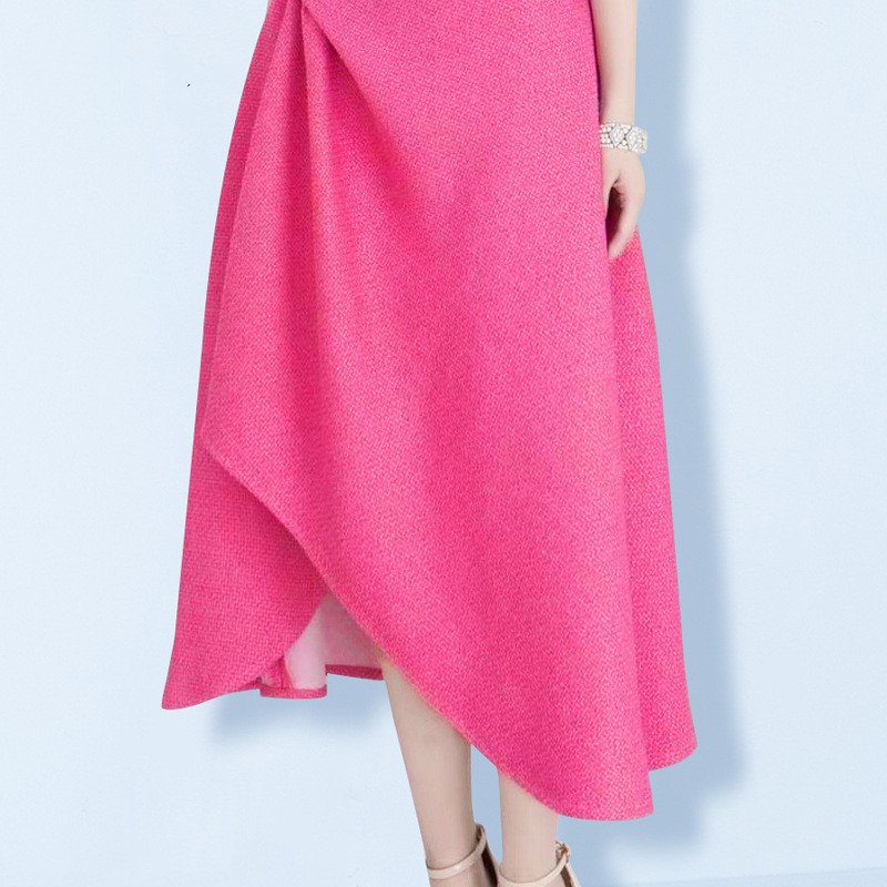 Pleated One-Shoulder Midi Dress, picture 3 of 5