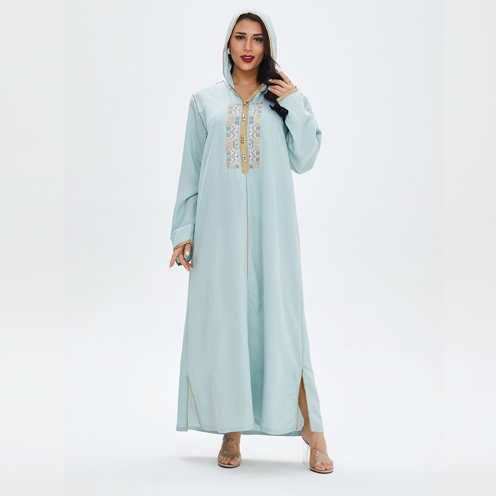 Fashion Casual Long Dress Embroidered Swing — image 1