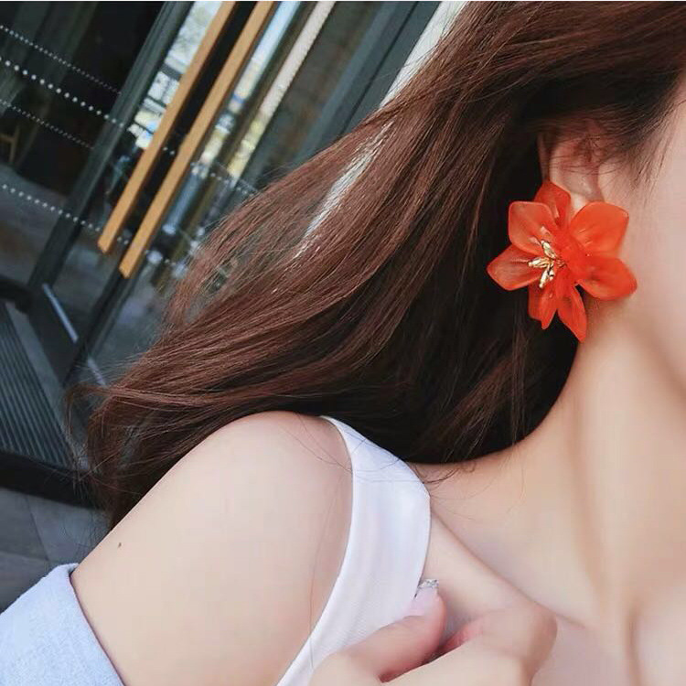 Title 3, Exaggerated Eternal Petals Face Slimming Earrin...