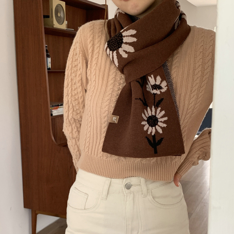 Korean Versatile Wool Scarf In Autumn And Winter