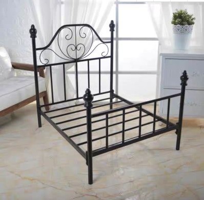 Black bed frame