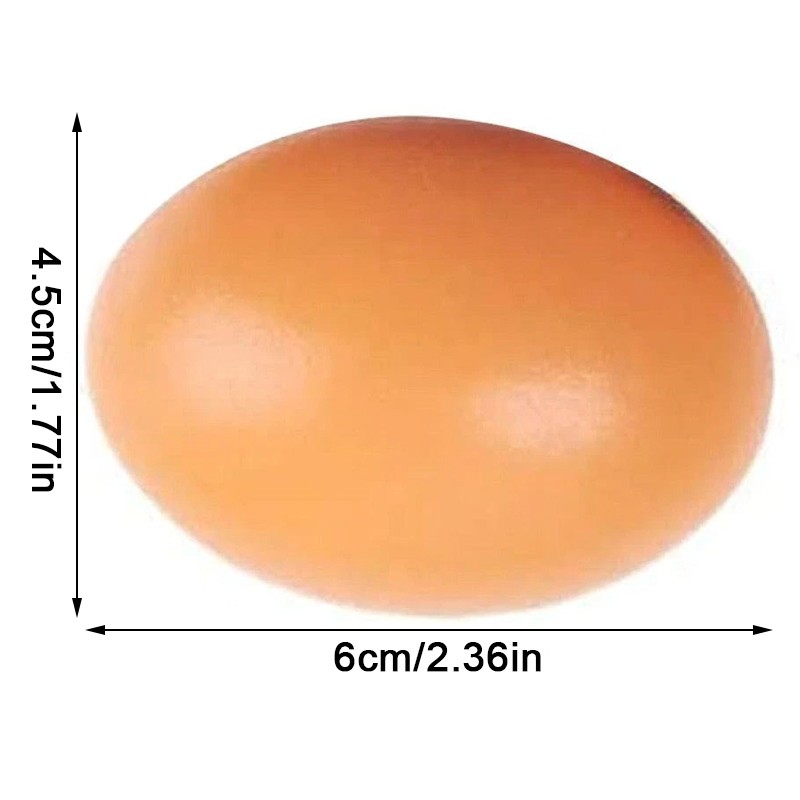 6PCS Fake Wooden Chicken Eggs Help Hen Lay Eggs Agricultural Tool For Chicken UK