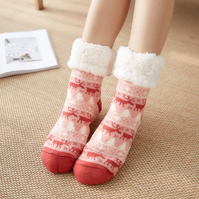 Title 10, Christmas Socks Female Mid-tube Floor Socks